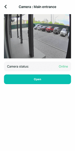 Viewing video from a surveillance camera in the Propuskator mobile app