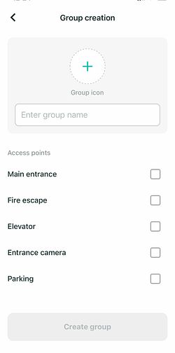Grouping access points